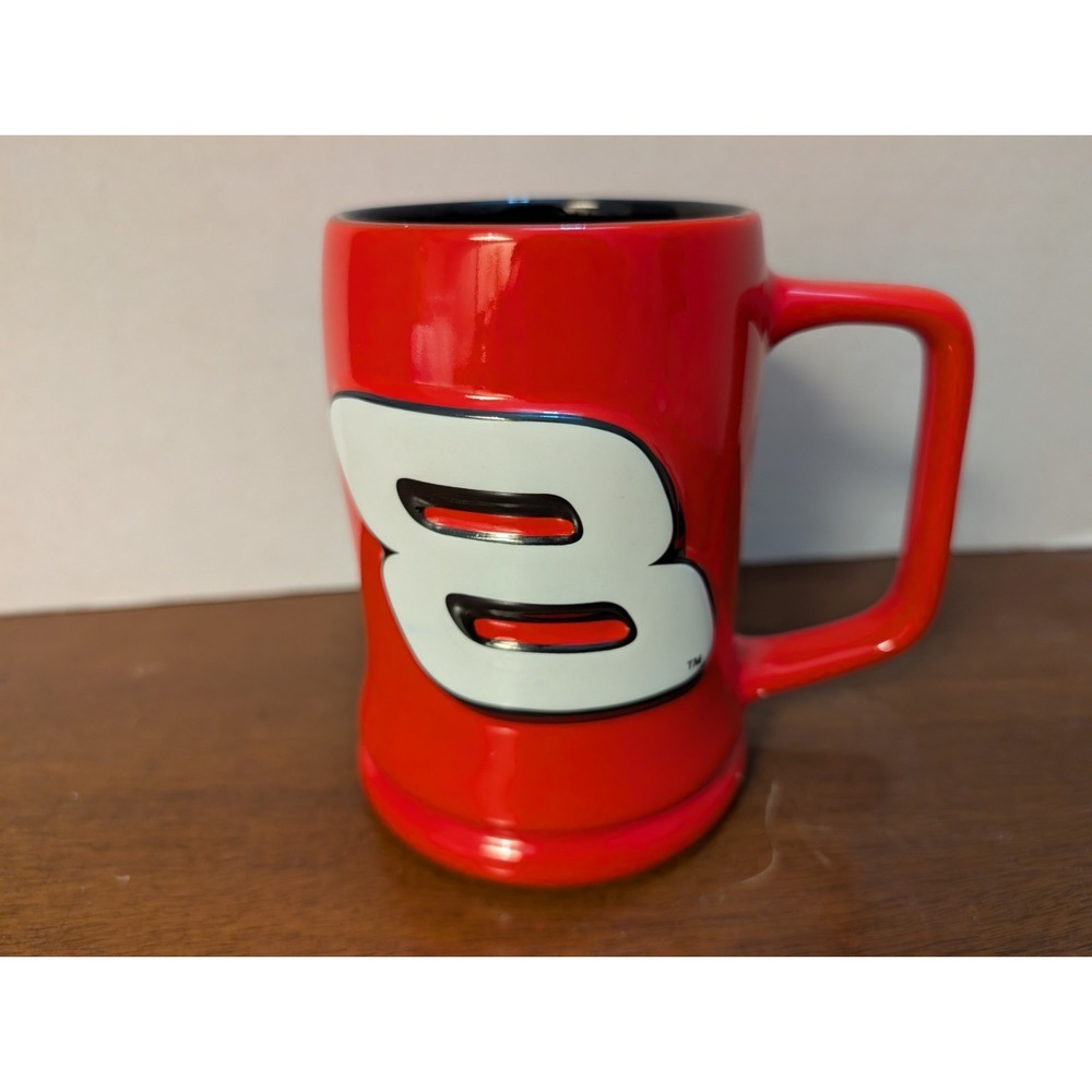 Dale Earnhart Jr. Nascar Coffee Mug Cup 2001 Red #8 5 Inches Tall